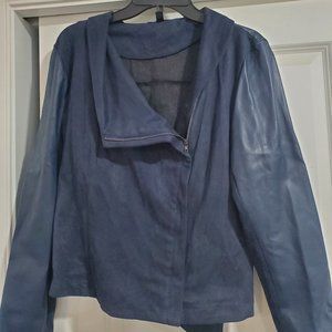 Navy cropped jacket